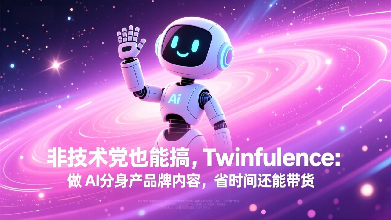非技术党也能搞!Twinfluence:做 AI 分身产品牌内容,省时间还能带货-惠声资源站