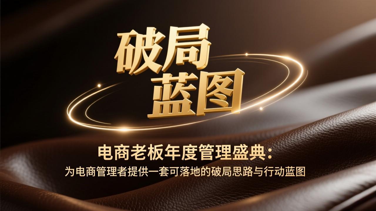 电商老板年度管理盛典：为电商管理者提供一套可落地的破局思路与行动蓝图-惠声资源站