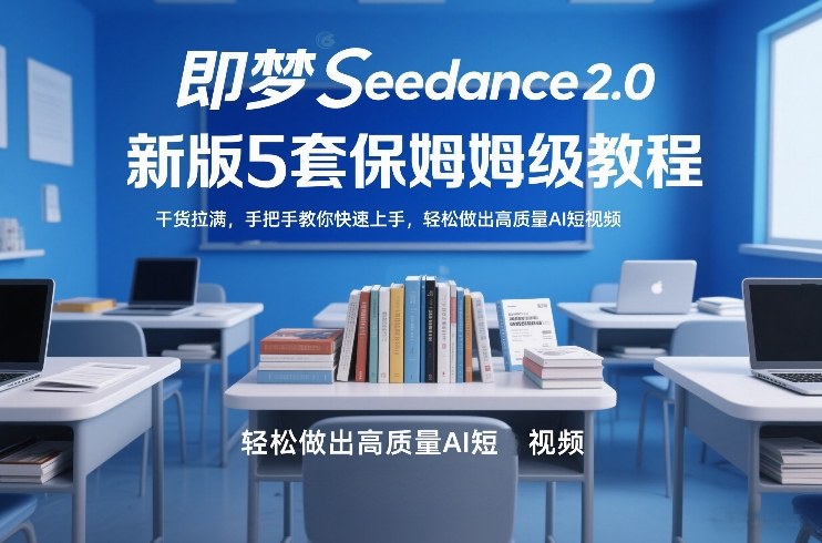 即梦Seedance2.0新版5套保姆级教程，干货拉满，手把手教你快速上手，轻松做出高质量AI短视频-惠声资源站