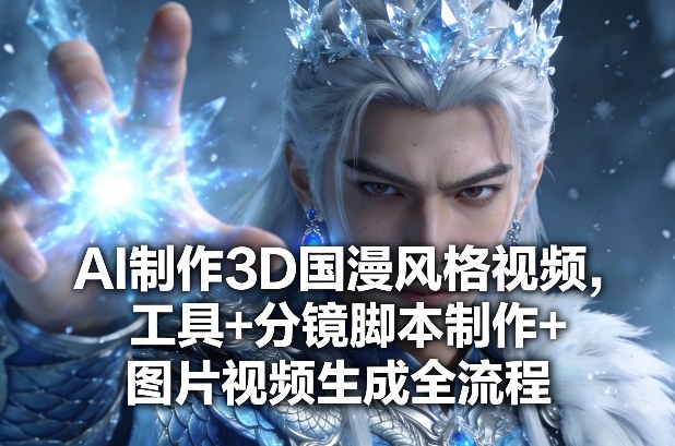 AI制作3D国漫风格视频，工具+分镜脚本制作+图片视频生成全流程-惠声资源站