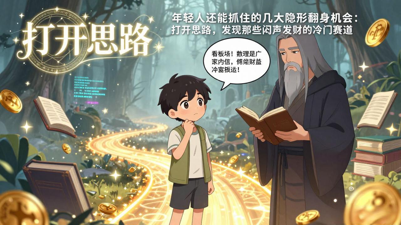 付费文1+2：年轻人还能抓住的几大隐形翻身机会：打开思路，发现那些闷声发财的冷门赛道-惠声资源站