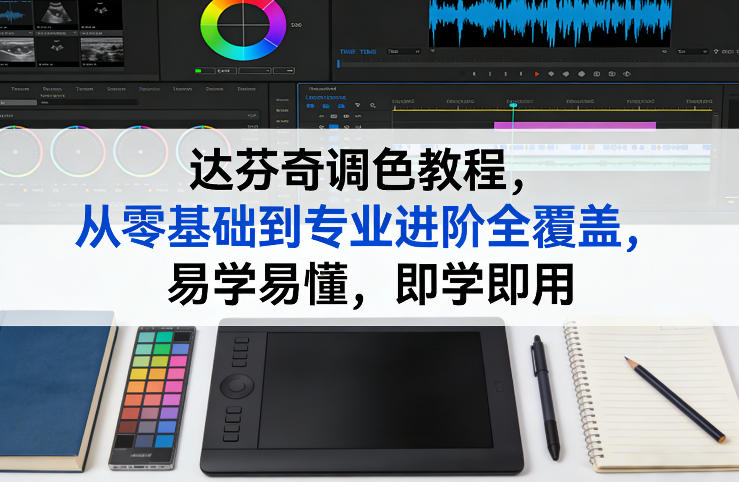 达芬奇调色教程，从零基础到专业进阶全覆盖，易学易懂，即学即用-惠声资源站