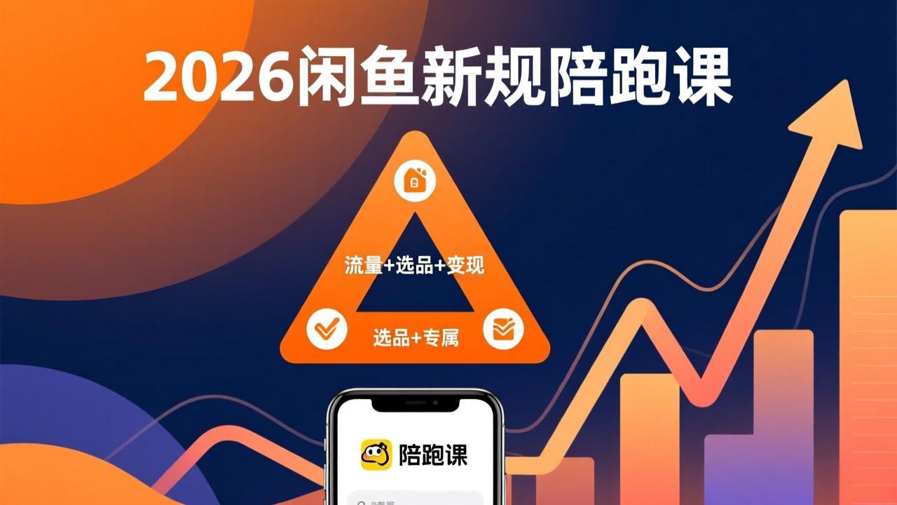 2026闲鱼高阶陪跑课全新上线，带你吃透新规玩转选品流量，从零搭建稳定变现盈利体系-惠声资源站