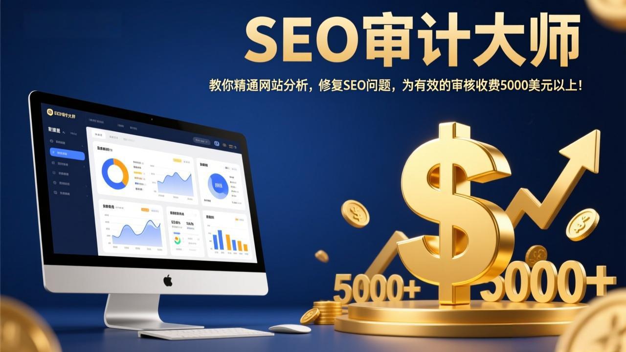 SEO审计大师：教你精通网站分析，修复SEO问题，为有效的审核收费5000美元以上！-惠声资源站
