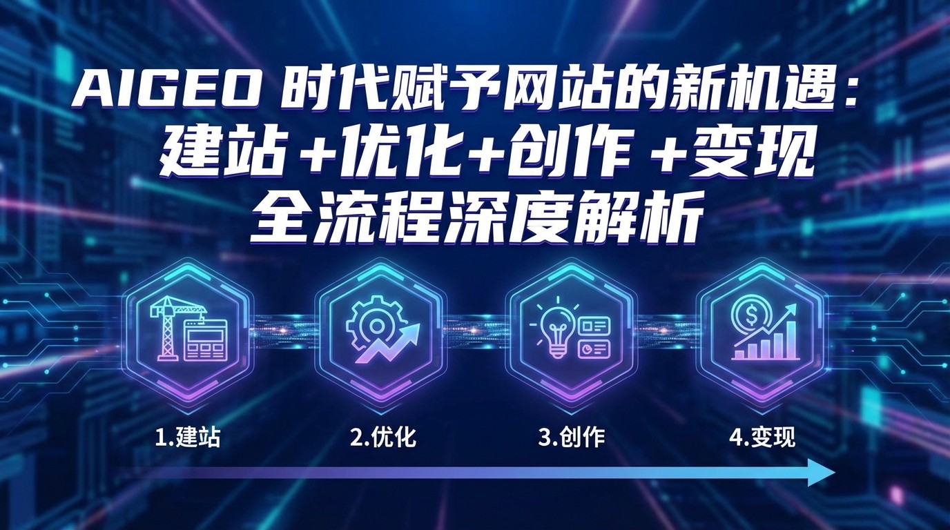 AIGEO+时代赋予网站的新机遇：建站+优化+创作+变现+全流程深度解析-惠声资源站
