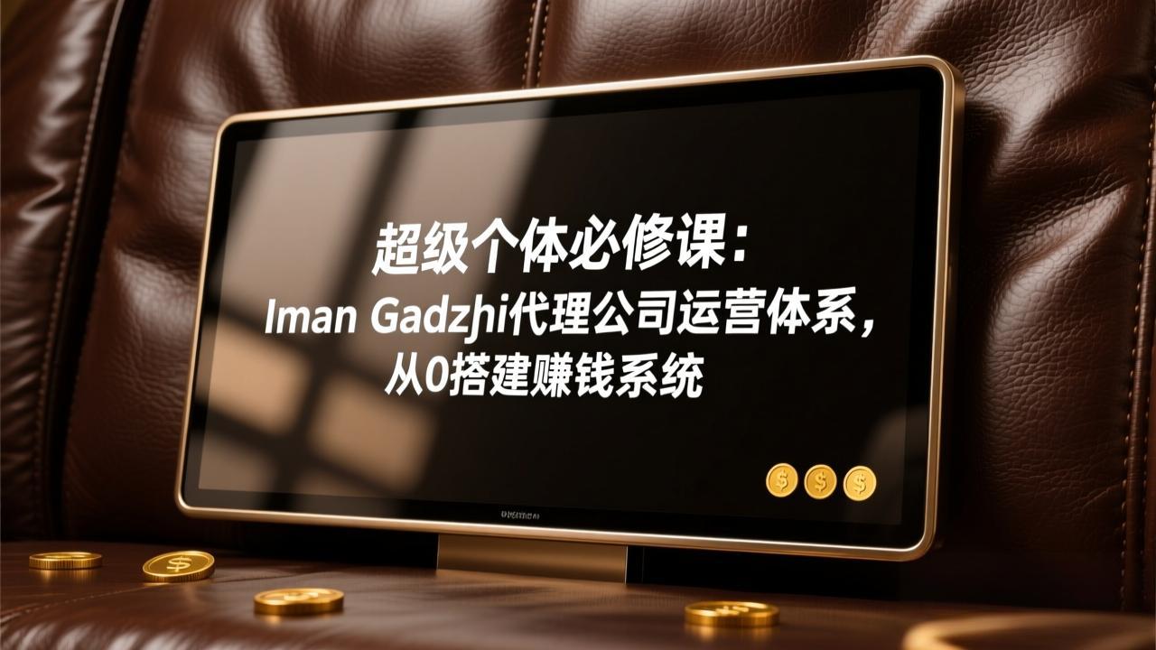 超级个体必修课：Iman Gadzhi代理公司运营体系，从0搭建赚钱系统-惠声资源站