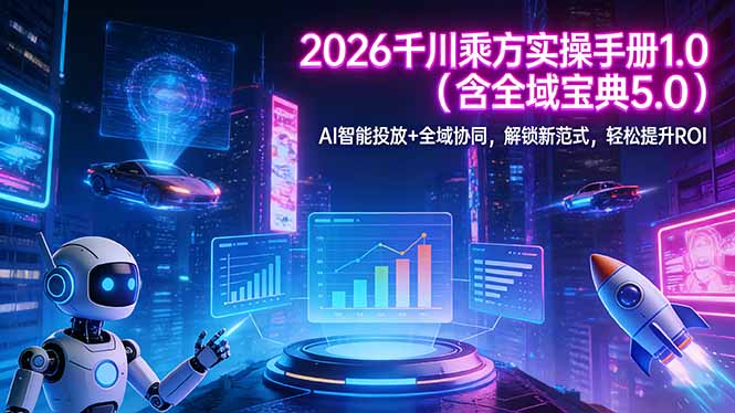 2026 千川乘方实操手册 1.0(含全域宝典 5.0-惠声资源站