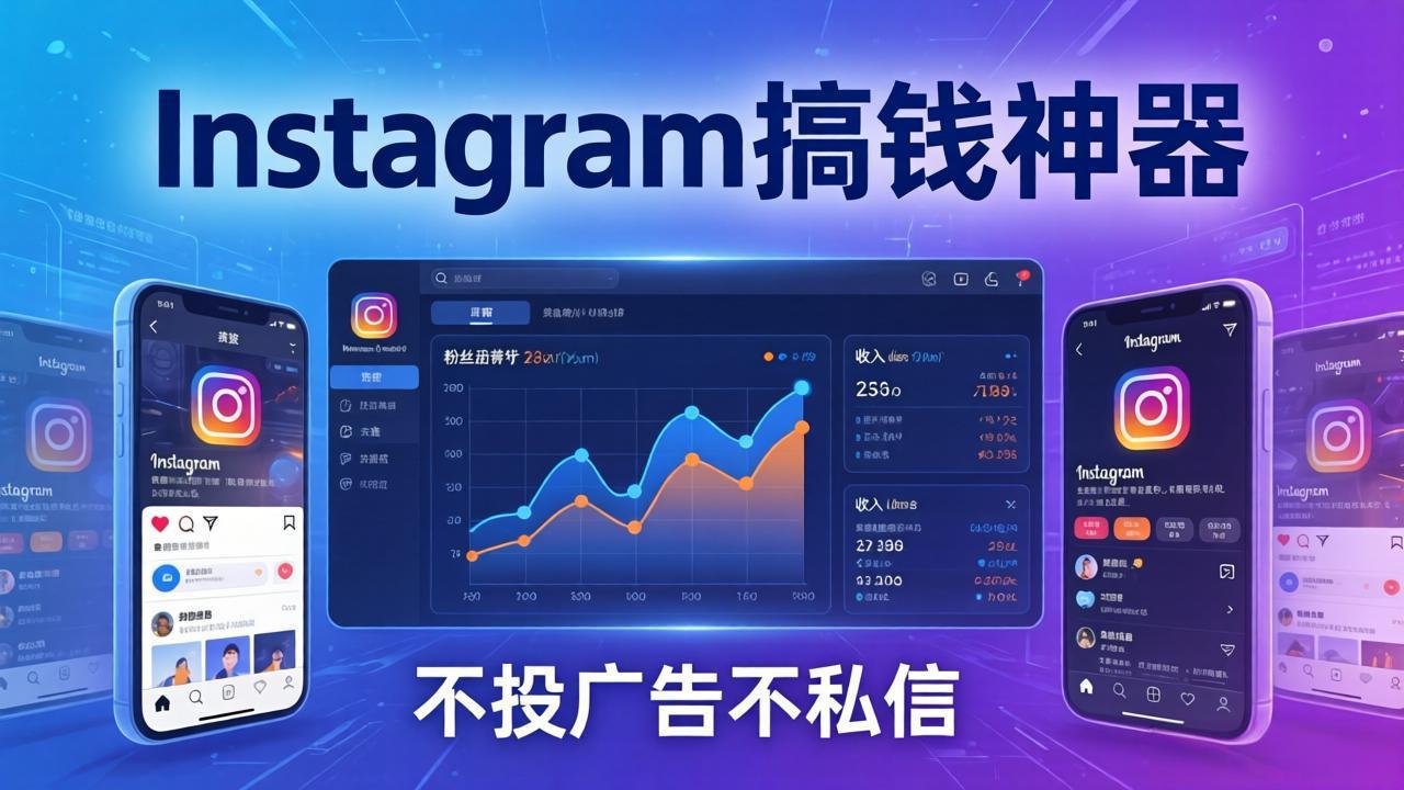 Instagram搞钱神器：月涨6万粉+月入5万刀，不投广告不私信，靠算法+低价产品-惠声资源站