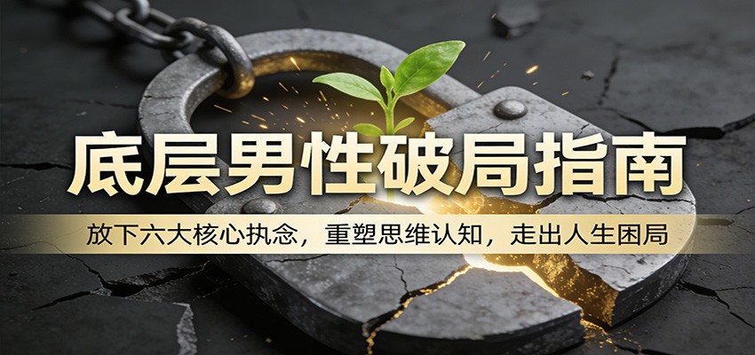 底层男性破局指南：放下六大核心执念，重塑思维认知，走出人生困局-惠声资源站