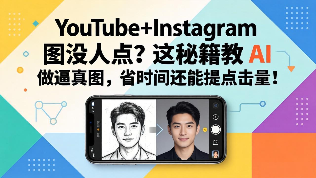 YouTube+Instagram图没人点？这秘籍教 AI 做逼真图，省时间还能提点击量-惠声资源站