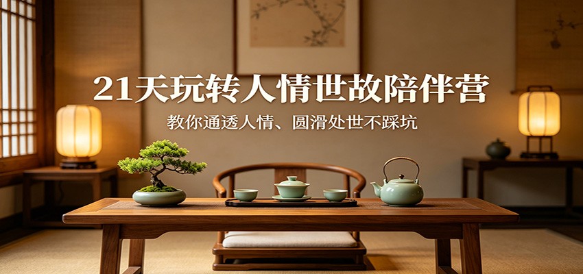 21天玩转人情世故陪伴营：教你通透人情、圆滑处世不踩坑-惠声资源站