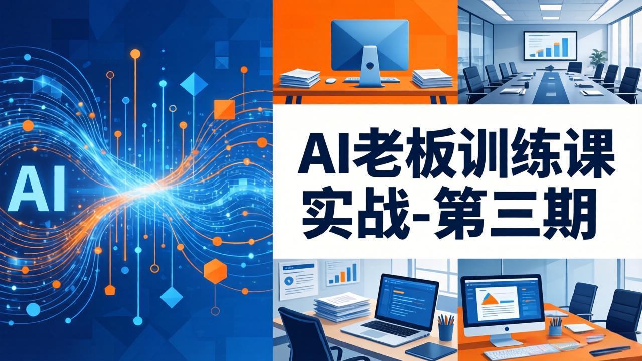 AI老板训练课实战-第三期：AI+内容应用落地教学，从0到1打通AI变现完整路径-惠声资源站