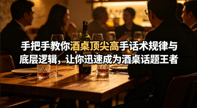 付费文章：手把手教你酒桌顶尖高手话术规律与底层逻辑，让你迅速成为酒桌话题王者(二十年全网独家经验分享)-惠声资源站