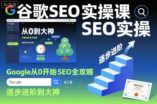谷歌SEO实操课，Google从0开始SEO全攻略，逐步进阶到大神(更新26年)-惠声资源站