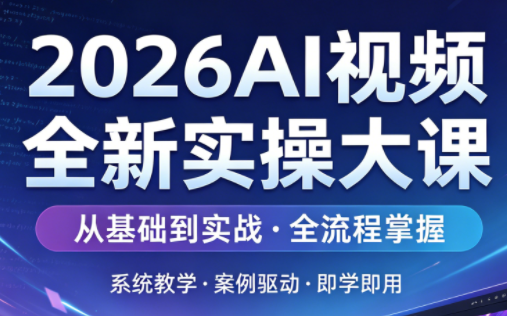 2026AI视频全新实操大课-惠声资源站