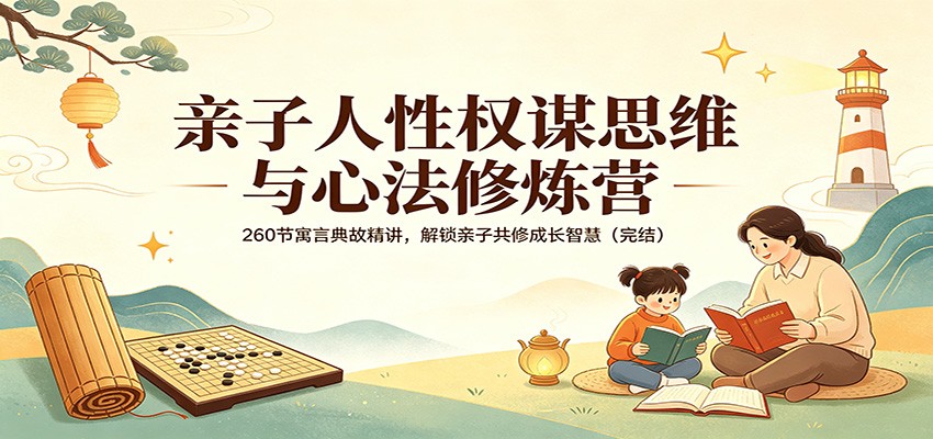 亲子人性权谋思维与心法修炼营：260节寓言典故精讲，解锁亲子共修成长智慧(完结)-惠声资源站