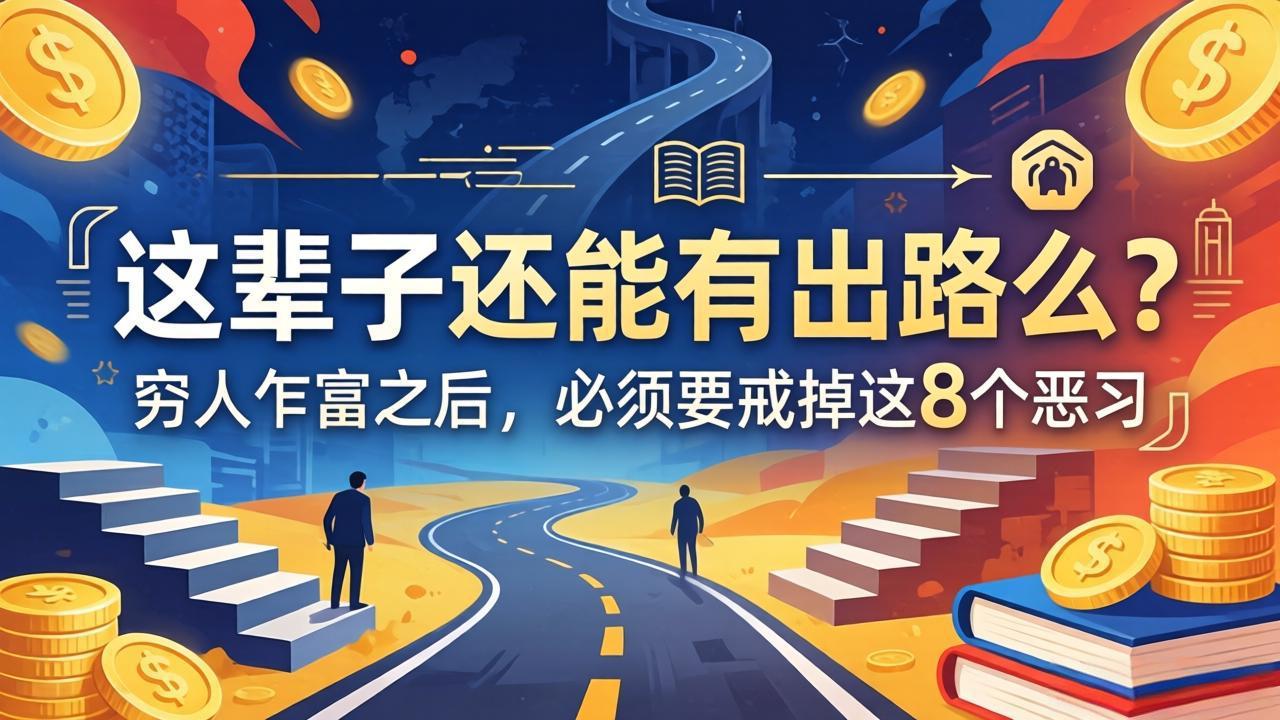 关于人生两篇付费文章【这辈子还能有出路么？】【穷人乍富之后，必须要戒掉这8个恶习】-惠声资源站