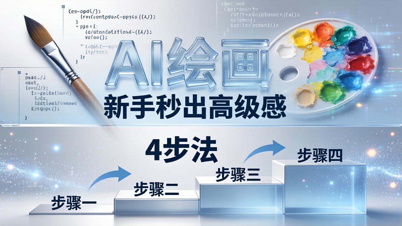 AI绘画入门别再硬磕了！即梦4步法：万能提示词公式+BRTR框架，新手秒出高级感-惠声资源站