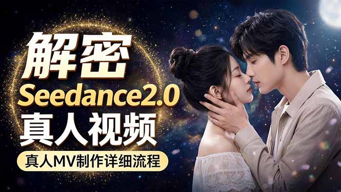 Seedance 2.0电影级真人 MV全流程拆解：提示词、运镜、粒子特效，手把手实操-惠声资源站