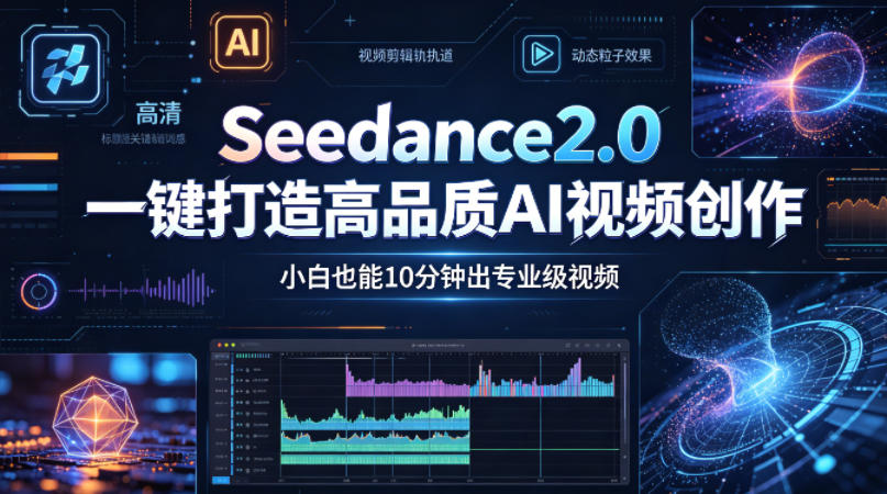 Seedance2.0一键打造高品质AI视频创作，小白也能10分钟出专业级视频-惠声资源站