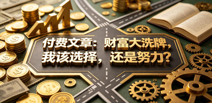 付费文章：财富大洗牌，我该选择，还是努力？-惠声资源站