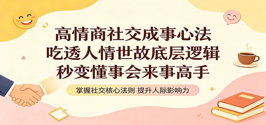 高情商社交成事心法：吃透人情世故底层逻辑，秒变懂事会来事高手-惠声资源站