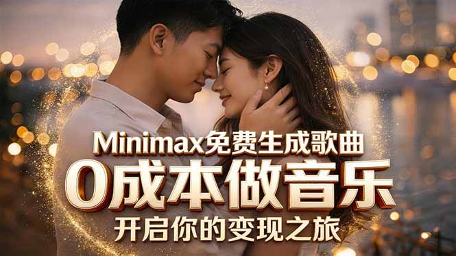 Minimax免费生成歌曲实测！0成本做音乐，说唱流行Lofi一键生成-惠声资源站