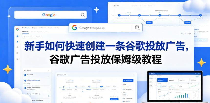 新手如何快速创建一条谷歌投放广告，谷歌广告投放保姆级教程-惠声资源站
