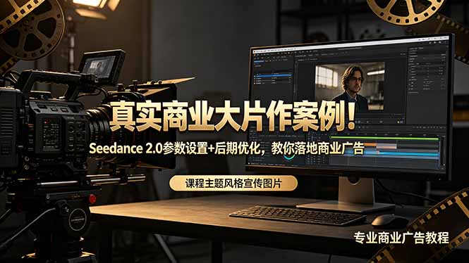 真实商业大片作案例！Seedance 2.0参数设置+后期优化，教你落地商业广告-惠声资源站