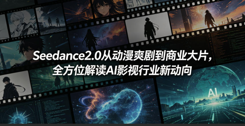 Seedance2.0从动漫爽剧到商业大片，全方位解读AI影视行业新动向-惠声资源站