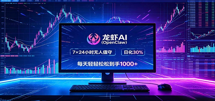 龙虾AI(OpenClaw)全自动挂机，智能操控电脑高效执行任务，每天轻松到手四位数-惠声资源站
