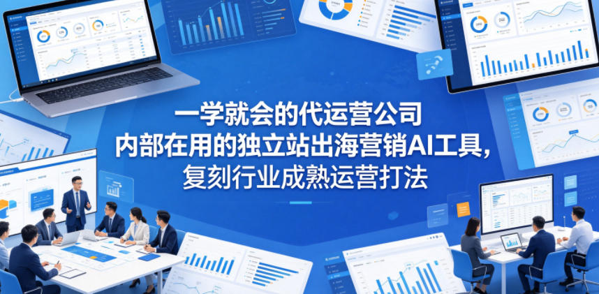 一学就会的代运营公司内部在用的独立站出海营销AI工具，复刻行业成熟运营打法-惠声资源站