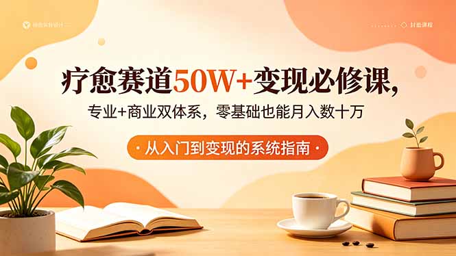 疗愈赛道50W+变现必修课，专业+商业双体系，零基础也能月入数十万-惠声资源站