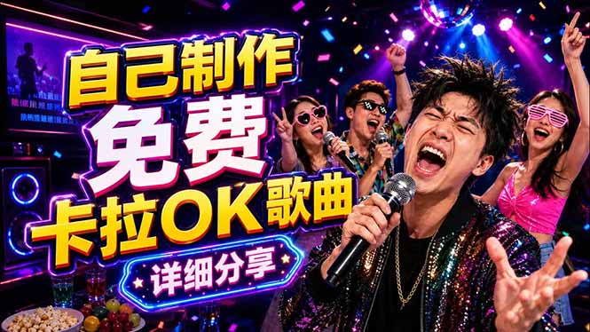 免费卡拉OK歌曲制作全攻略：音轨分离字幕制作，零基础快速做出专业K歌视频-惠声资源站