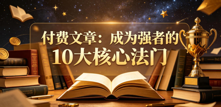 付费文章：成为强者的10大核心法门-惠声资源站