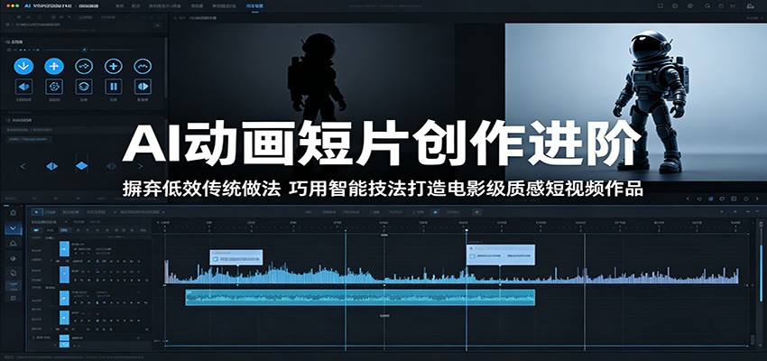 AI动画短片创作进阶：摒弃低效传统做法，巧用智能技法打造电影级质感短视频作品-惠声资源站