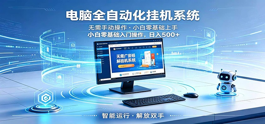 智能广告挂机无需值守，小白上手轻松实现每日增收-惠声资源站