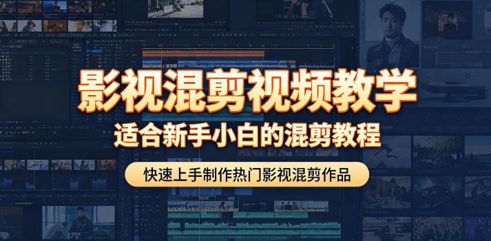 影视混剪视频教学，适合新手小白的混剪教程，快速上手制作热门影视混剪作品-惠声资源站