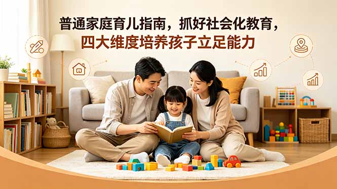 付费文章：普通家庭育儿指南，抓好社会化教育，四大维度培养孩子立足能力-惠声资源站