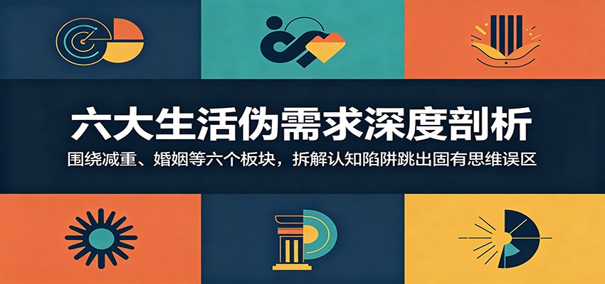 六大生活伪需求深度剖析：围绕减重、婚姻等六个板块，拆解认知陷阱跳出固有思维误区-惠声资源站