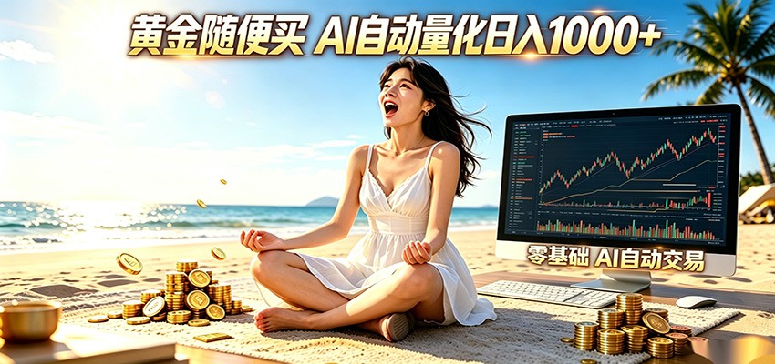 黄金随便买？AI自动外汇量化交易 在家当皇帝 日入1000+-惠声资源站
