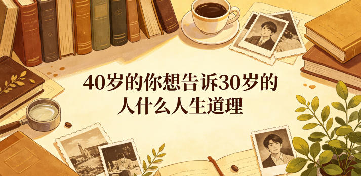 公众号付费文章：40岁的你想告诉30岁的人什么人生道理？-惠声资源站