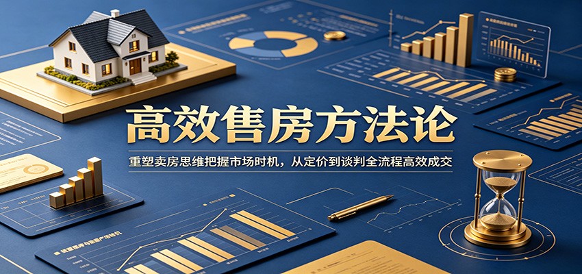 高效售房方法论：重塑卖房思维把握市场时机，从定价到谈判全流程高效成交-惠声资源站
