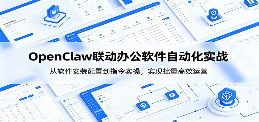 OpenClaw自动化实操课：从软件安装配置到指令实操，实现批量高效运营-惠声资源站