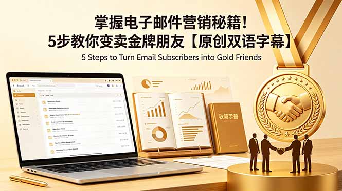 掌握电子邮件营销秘籍！5步教你变卖金牌朋友【原创双语字幕】-惠声资源站