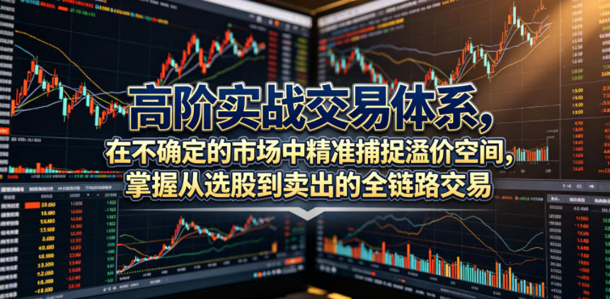 高阶实战交易体系，在不确定的市场中精准捕捉溢价空间，掌握从选股到卖出的全链路交易心法(更新6月)-惠声资源站