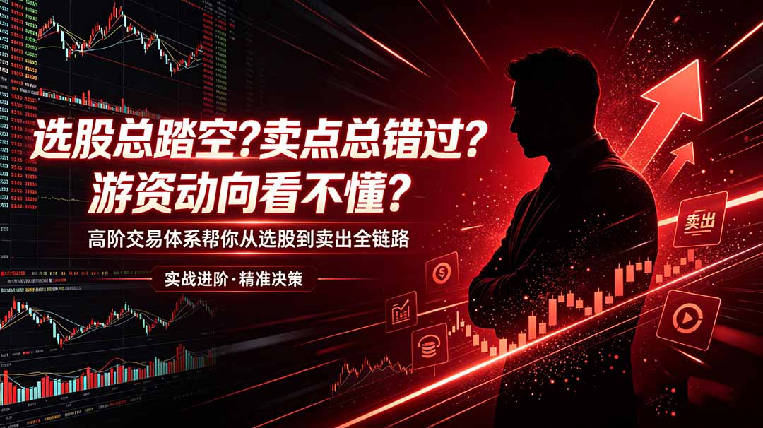 选股总踏空？卖点总错过？游资动向看不懂？高阶交易体系帮你从选股到卖出全链路(更新6月-惠声资源站