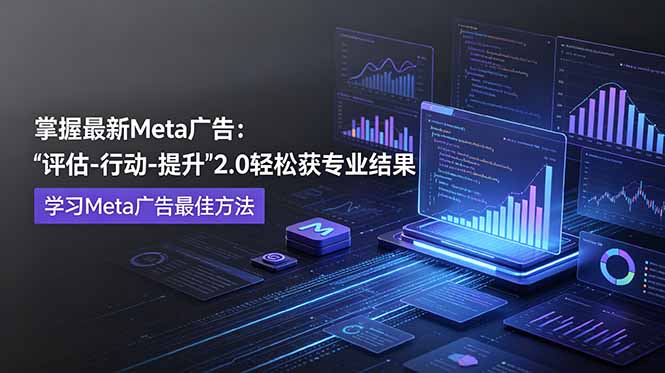 掌握最新的Meta广告，通过“评估-行动-提升”2.0版本轻松获得专业级结果。学习目前学习Meta广告的最佳方法-惠声资源站