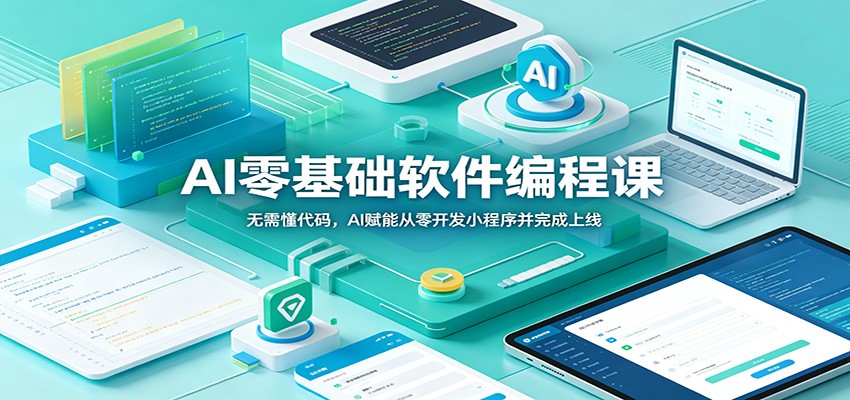 AI零基础软件编程课：无需懂代码，AI赋能从零开发小程序并完成上线-惠声资源站