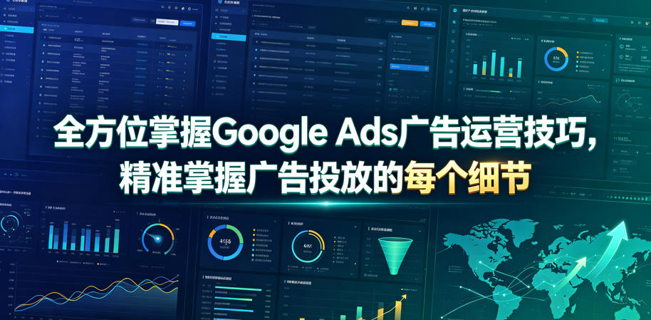 全方位掌握Google Ads广告运营技巧，精准掌握广告投放的每个细节【原创双语字幕】-惠声资源站